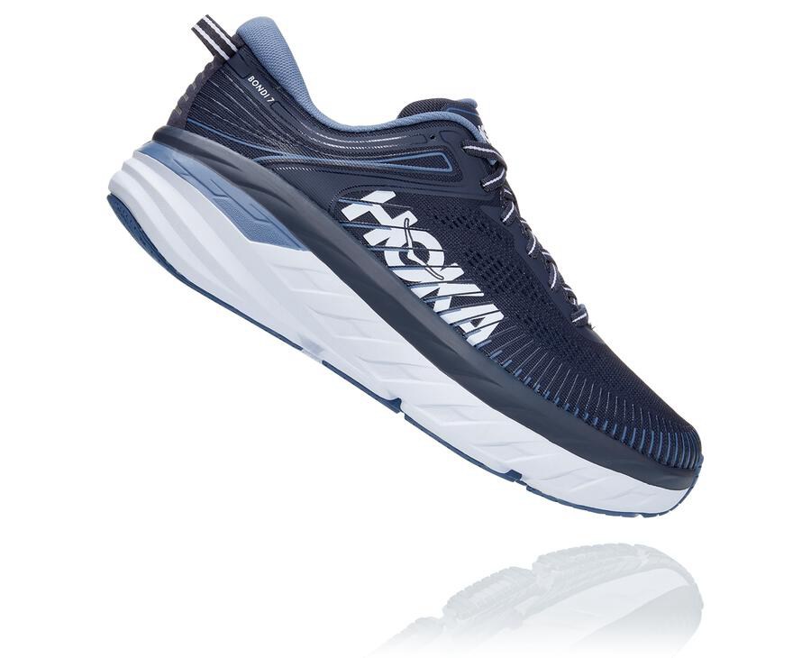 Hoka One One Koşu Ayakkabısı Erkek Lacivert - Bondi 7 - YT3429610